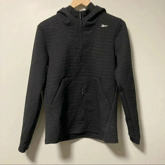 Reebok  thermowarm black hoodie sweatshirt - Picture 1 of 5